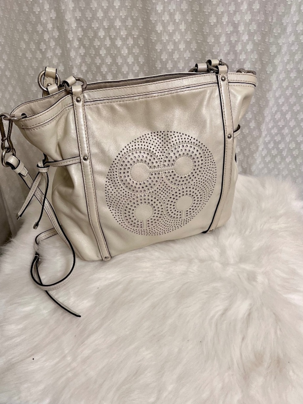 COACH Audrey Cinched Leather Handbag